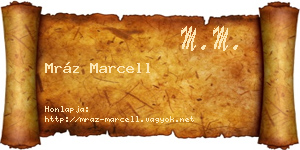 Mráz Marcell névjegykártya