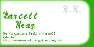 marcell mraz business card